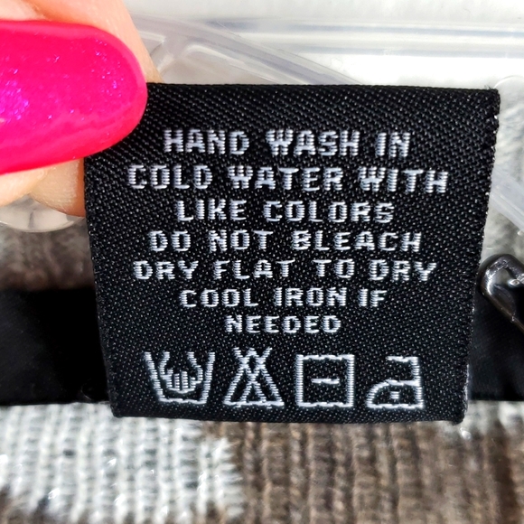 VERTIGO Brown Gray Animal Print Waterfall Cardigan Sweater M  NWT - Picture 8 of 11